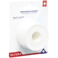 New Gifi Sparadrap adhésif en coton L500x2,5cm blanc