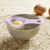 Séparateur blanc d'oeuf plastique bleu ou rose^Gifi