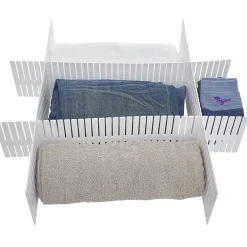 Rangement|Gifi Séparateur de tiroir plastique blanc modulable