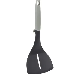 Spatule à trou polyamide manche en polypropylène gris noir^Gifi Best