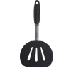 Spatule ajourée en inox et silicone noir^Gifi New