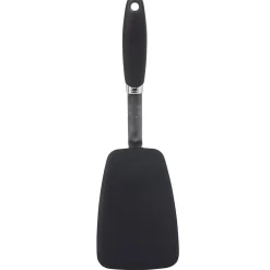 Spatule de cuisine en inox et silicone noir^Gifi Sale