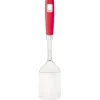 Spatule en inox avec manche en polypropylène rouge^Gifi Outlet