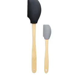 Spatule en silicone avec manche en bois x2^Gifi Clearance