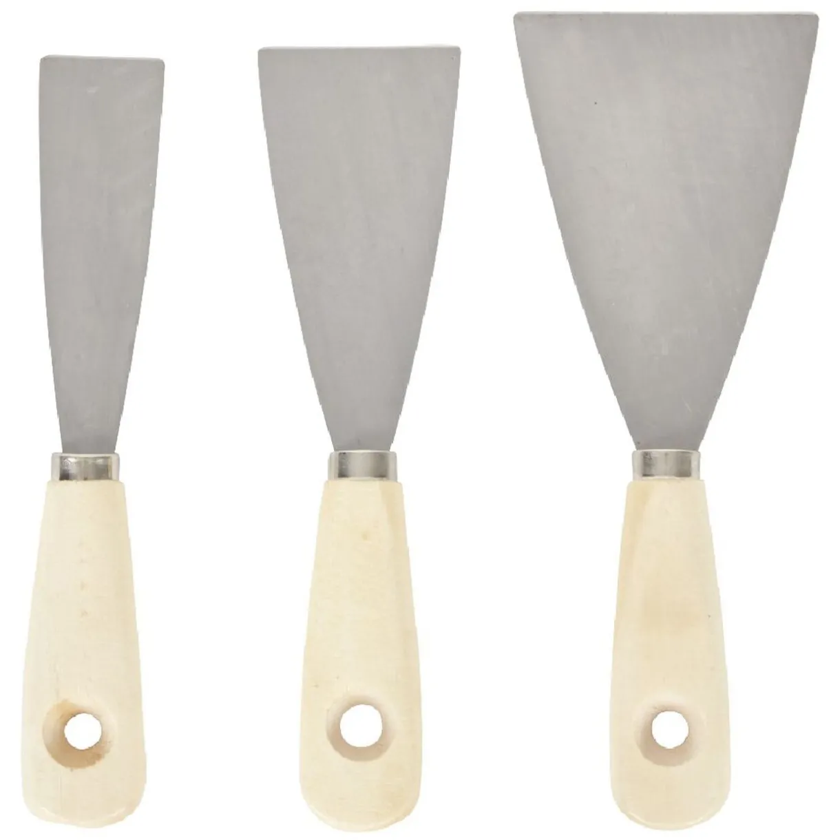 Gifi Spatule inox x3 largeur 30, 50 et 80 mm