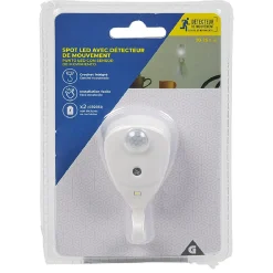Discount Gifi Spot LED détecteur de mouvement avec crochet