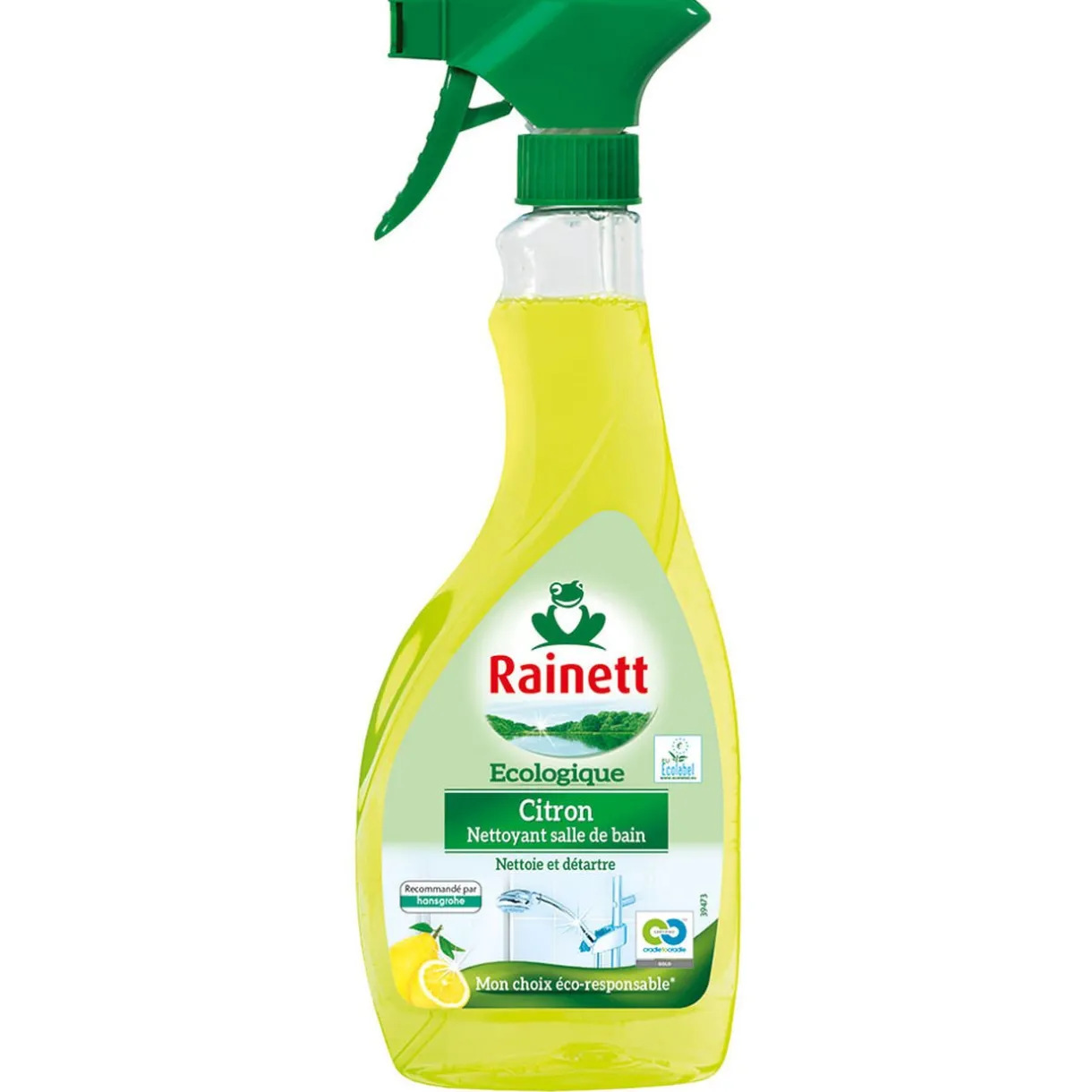 Nettoyage Et Entretien|Gifi Spray nettoyant salle de bain citron Rainett 500 ml