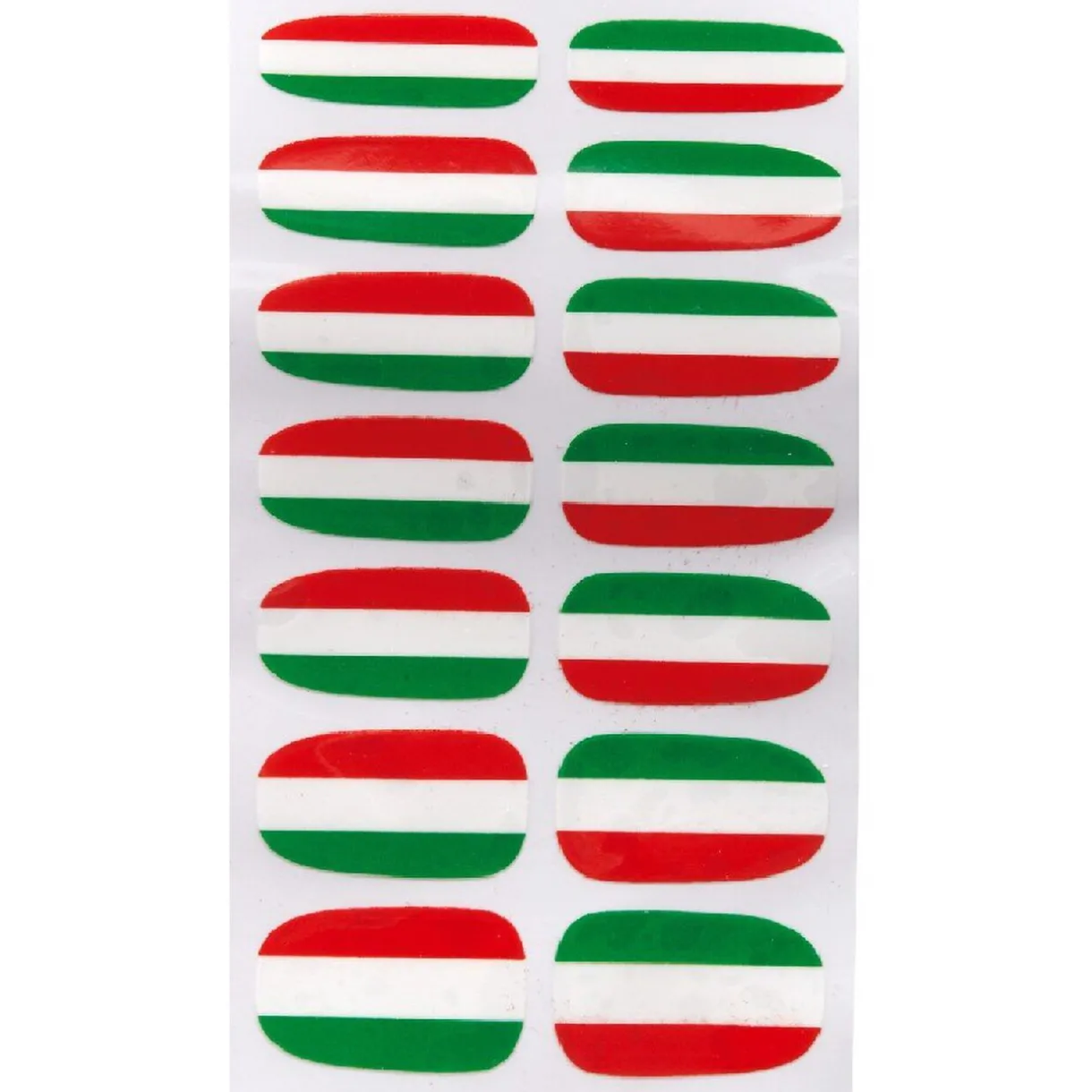 Sale Gifi Sticker ongles tricolore supporter Italie x14