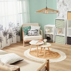 Rangement|Gifi Structure Box Cube 4 cases 35,2x30xH.137,2cm bois blanc