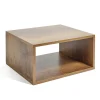Rangement|Gifi Structure Box Cube demi cube 35,2x30x17cm bois marron