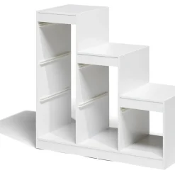 Rangement|Gifi Structure pour bac de rangement 6 cases bois blanc
