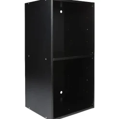 Rangement|Gifi Structure étagère 2 cases bois noir