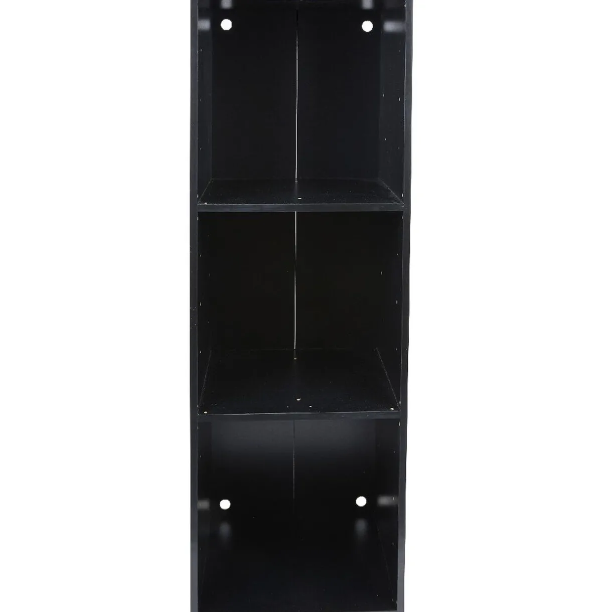 Rangement|Gifi Structure étagère 3 cases bois noir