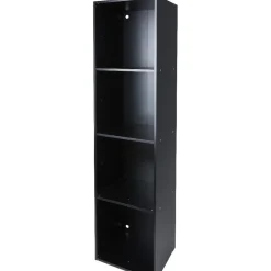 Rangement|Gifi Structure étagère 4 cases bois noir