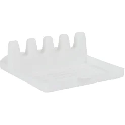 Support à couverts en plastique blanc 14,5x13x5cm^Gifi Discount
