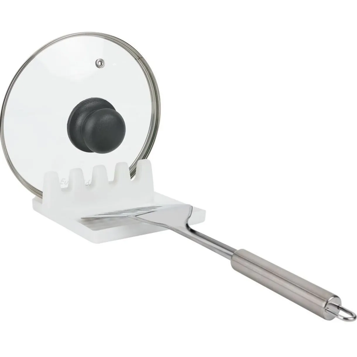 Support à couverts en plastique blanc 14,5x13x5cm^Gifi Discount