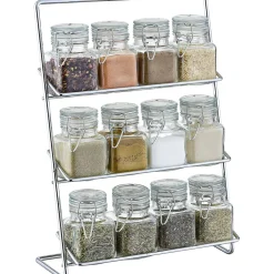 Support à épices en métal avec 12 bocaux^Gifi New