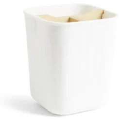 Outlet Gifi Support brosse à dents bambou et plastique blanc