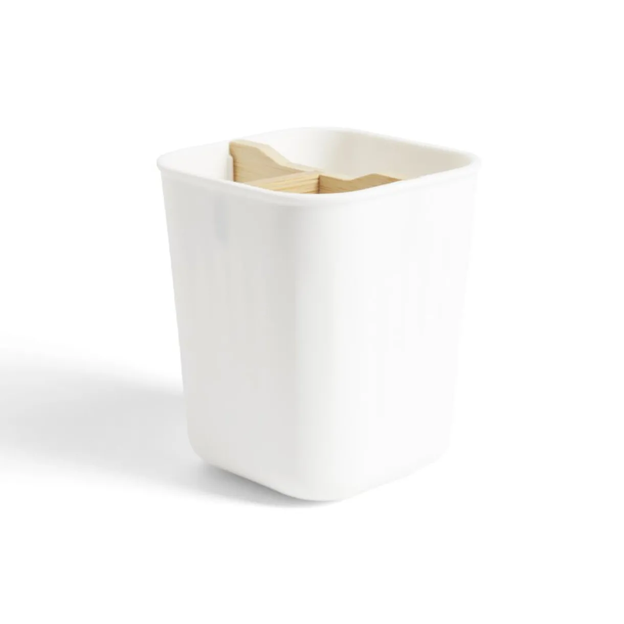 Outlet Gifi Support brosse à dents bambou et plastique blanc