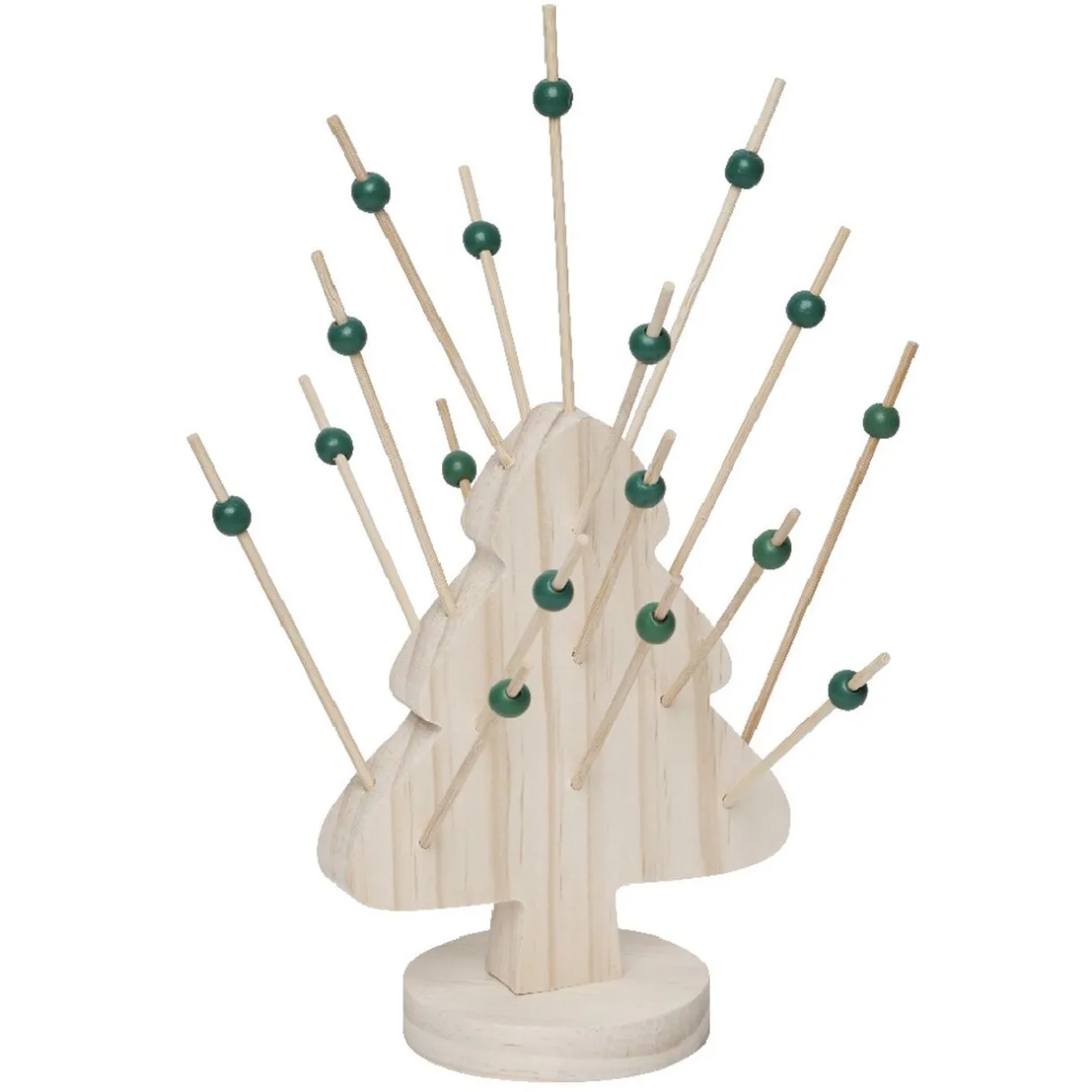 Support forme sapin bois Noël avec 21 piques apéritif^Gifi New
