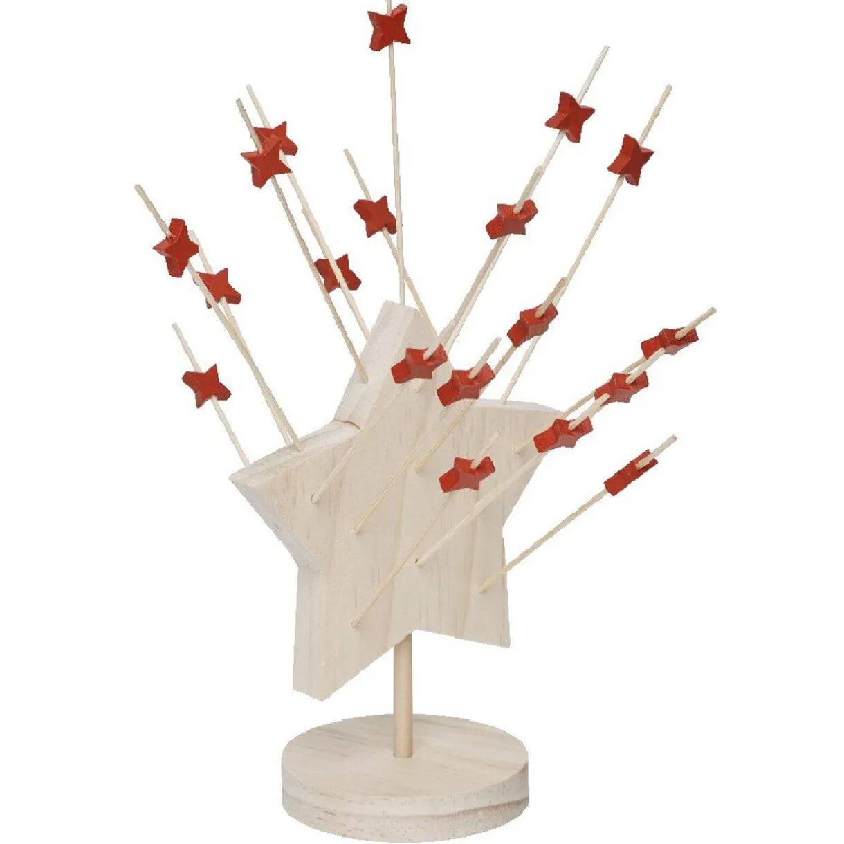 Support forme étoile bois avec 25 piques apéritif^Gifi Online