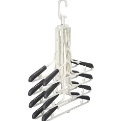 Rangement|Gifi Support malin 8 cintres en 1 pour penderie blanc