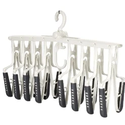 Rangement|Gifi Support malin 8 cintres en 1 pour penderie blanc