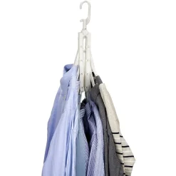 Rangement|Gifi Support malin 8 cintres en 1 pour penderie blanc