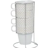Support tasse avec 4 tasses empilables^Gifi Outlet