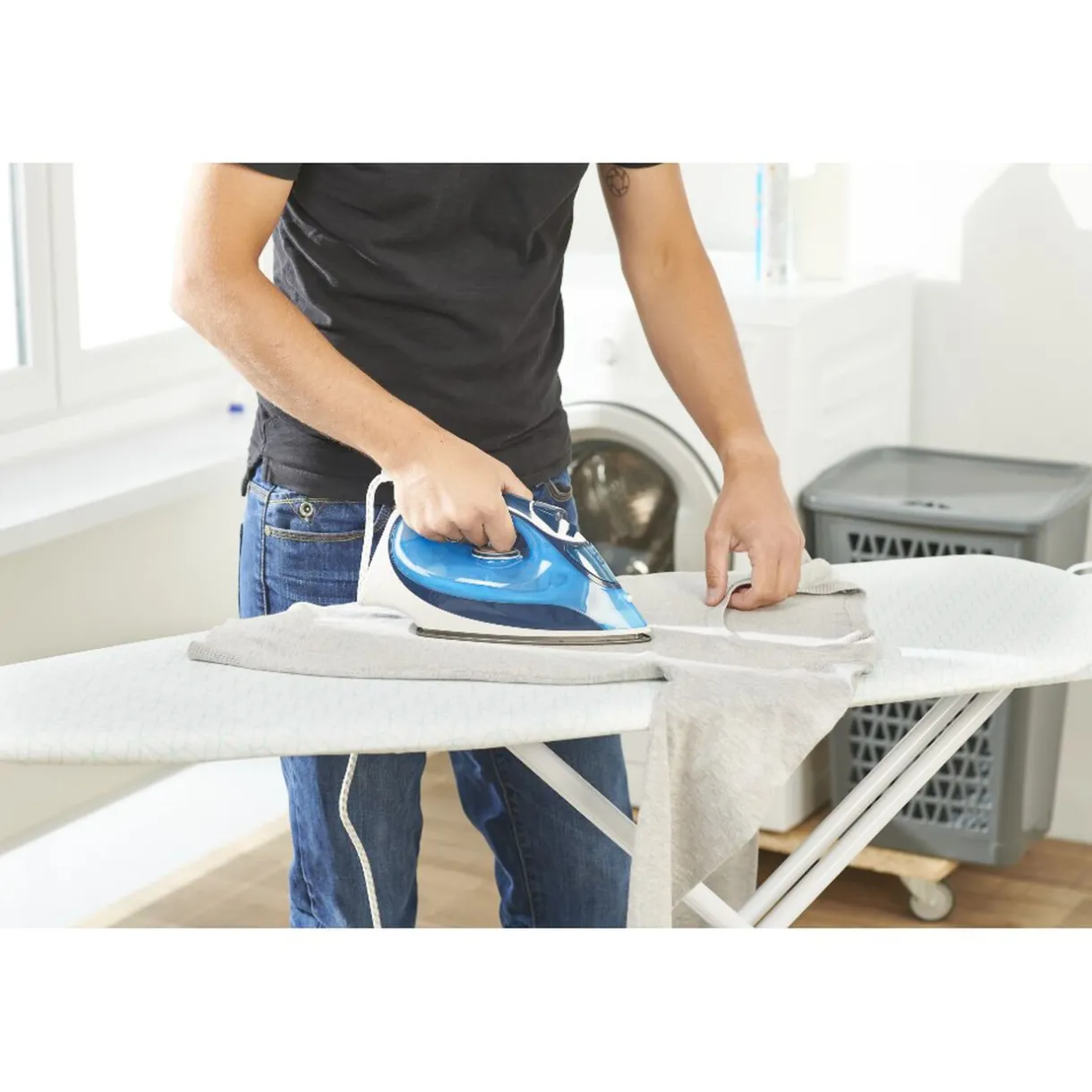 Entretien Du Linge|Gifi Table à repasser motif losange