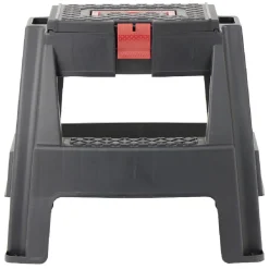 Sale Gifi Tabouret 2 marches avec rangement intégré noir et rouge