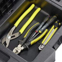 Sale Gifi Tabouret 2 marches avec rangement intégré noir et rouge