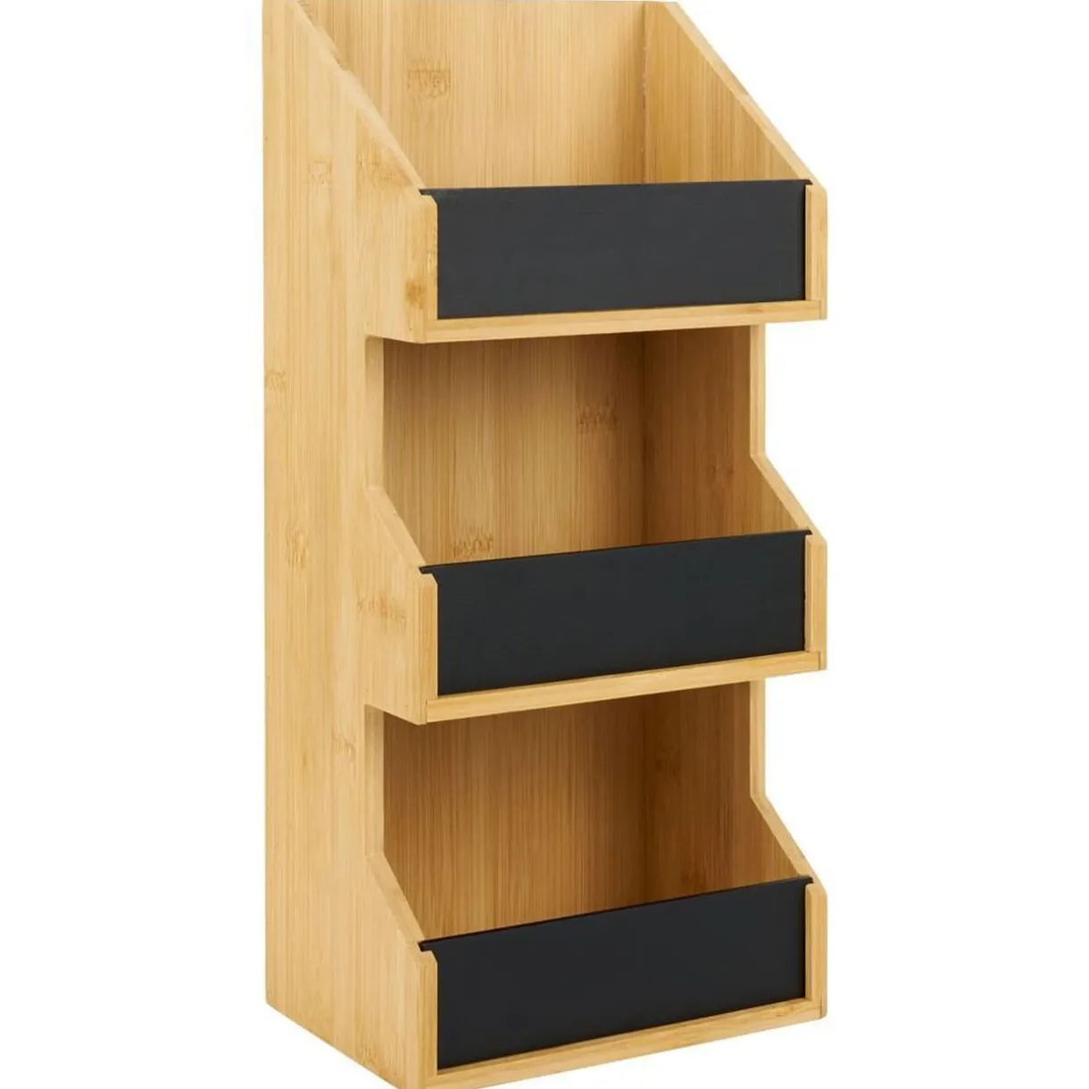 Étagère 3 niveaux bambou naturel 40x18xH13cm^Gifi Discount