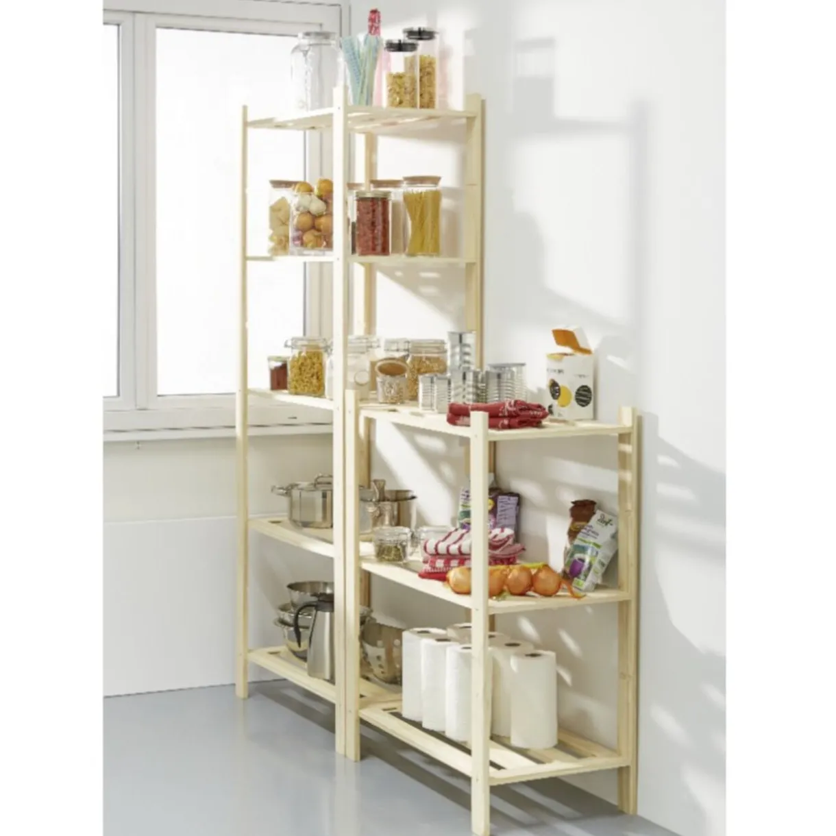 Rangement|Gifi Étagère 5 niveaux en Pin massif