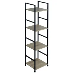Rangement|Gifi Étagère 4 niveaux Luffi 29,1x23,5x112cm bois et métal
