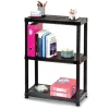 Rangement|Gifi Étagère 3 niveaux plastique noir