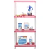 Rangement|Gifi Étagère 4 niveaux transparent rose