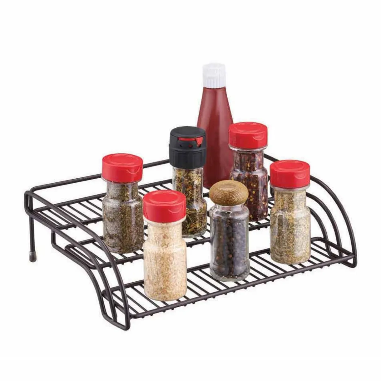 Étagère à épices à poser design métal filaire noir^Gifi Hot