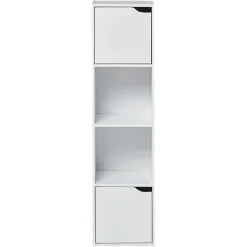 Rangement|Gifi Étagère Adam en bois blanc 4 niches