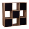 Rangement|Gifi Étagère Adam MDF noire 9 cubes 90xH90x29,5cm