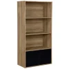 Rangement|Gifi Étagère Adam MDF noire 4 niveaux 59xH120x29,5cm