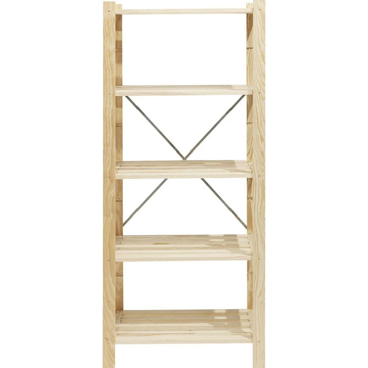 Rangement|Gifi Étagère charge lourde en pin 5 niveaux 75x50xH170 cm