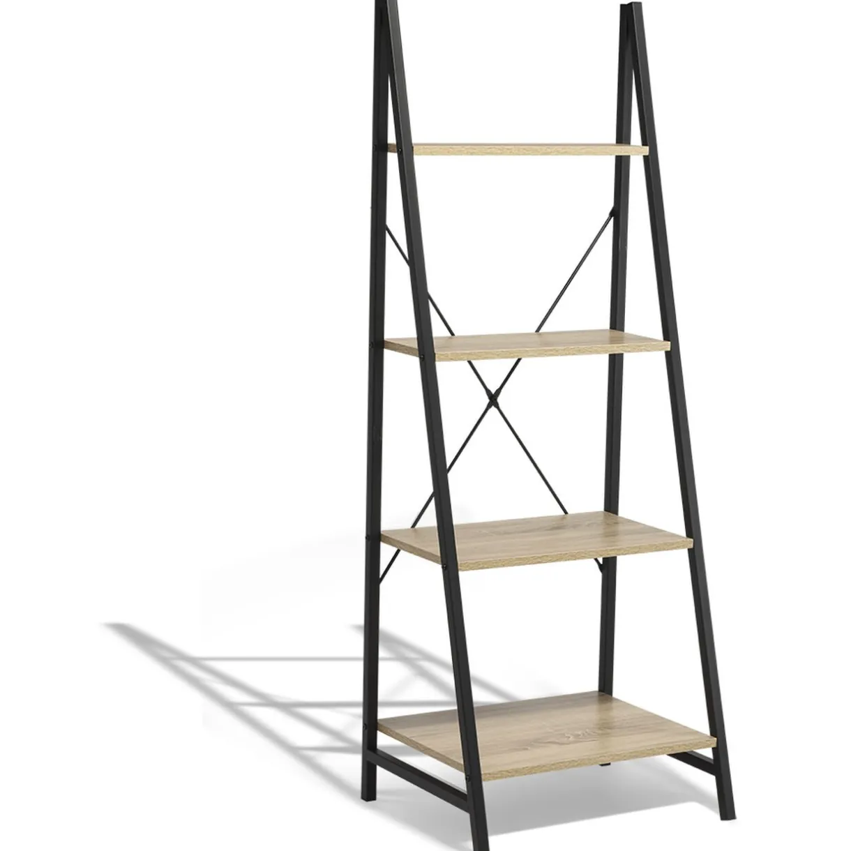 Rangement|Gifi Étagère Chicago 4 niveaux noir naturel