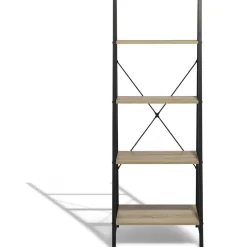 Rangement|Gifi Étagère Chicago naturelle et noire 4 étages