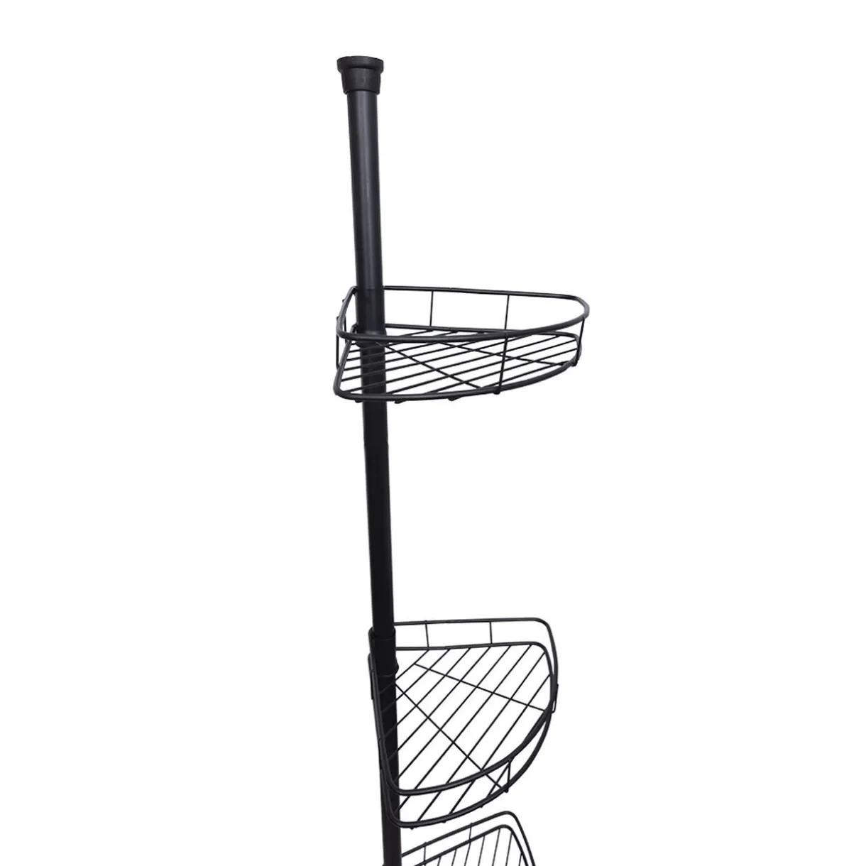 Online Gifi Étagère d'angle 3 niveaux métal noir