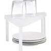 Étagère d'angle cuisine plastique blanc^Gifi Discount