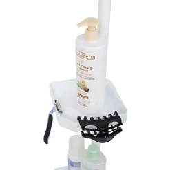 Gifi Étagère d'angle de douche 4 niveaux hauteur réglable