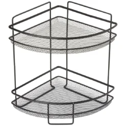 Étagère d'angle vintage métal noir 2 niveaux^Gifi Outlet