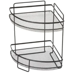 Étagère d'angle vintage métal noir 2 niveaux^Gifi Outlet
