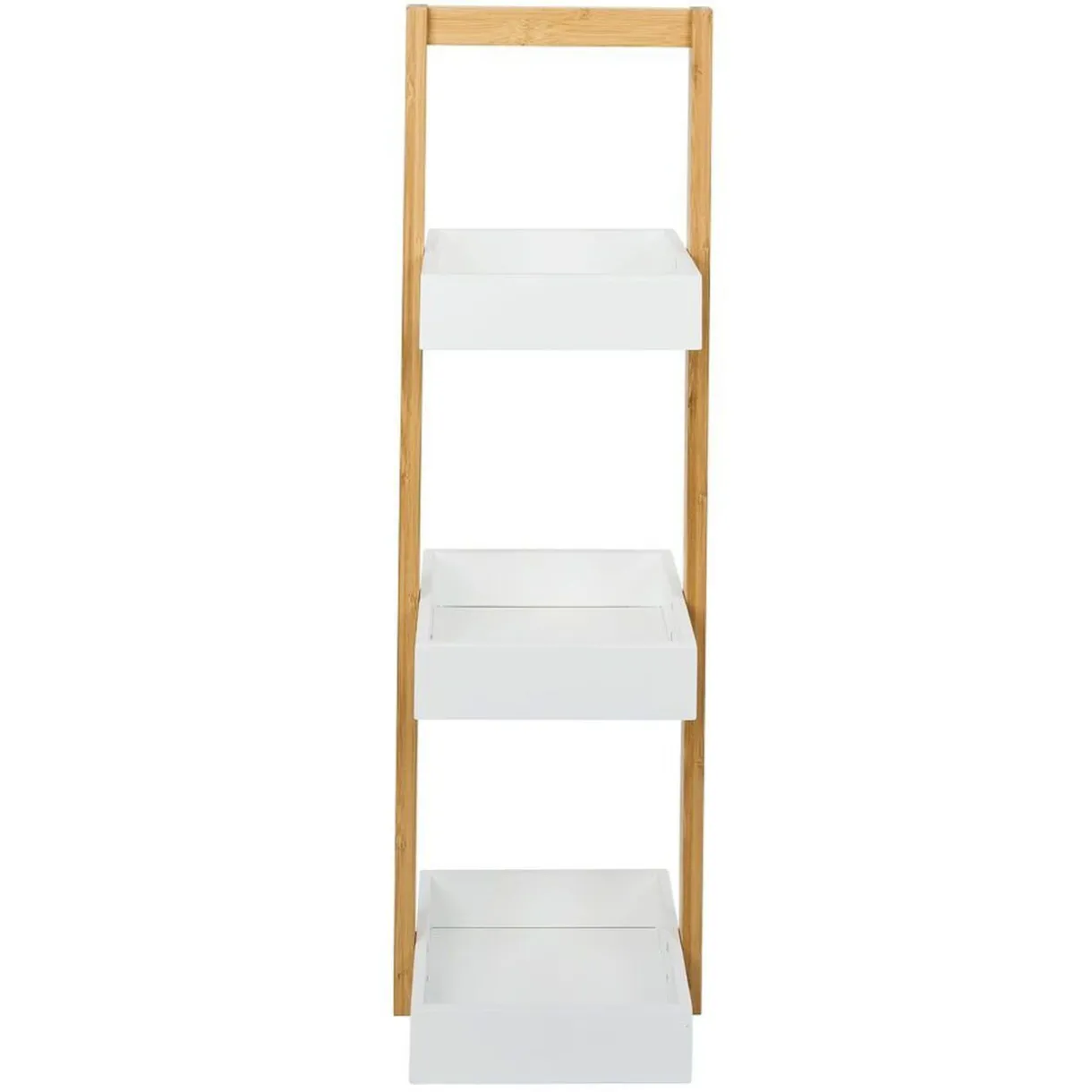 Clearance Gifi Étagère de salle de bain à 3 niveaux bambou 22x24xH73cm